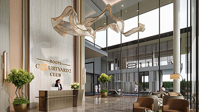 Root Developers Courtyard 2 Club Entrance lobby